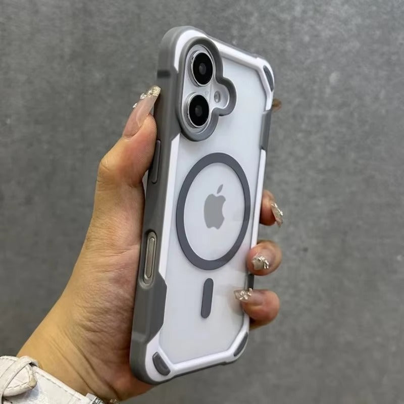 Premium iPhone Case — MagSafe Magnetic Transparent Acrylic Bumper Cover with Shockproof Lightweight Anti-Fingerprint Non-Slip Design