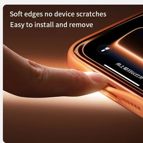 Premium iPhone Case — MagSafe Shockproof TPU Cover with 360° Rotating Stand, Camera Protection, Touch Button Design and Anti-Fingerprint Dustproof Finish