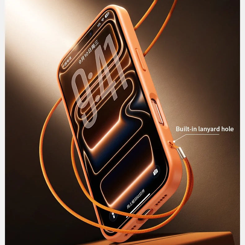 Premium iPhone Case — MagSafe Shockproof TPU Cover with 360° Rotating Stand, Camera Protection, Touch Button Design and Anti-Fingerprint Dustproof Finish