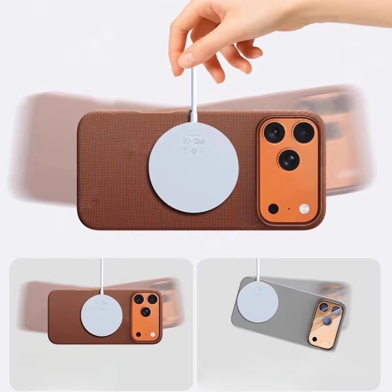 Premium iPhone Case — MagSafe Strong Magnetic Leather Cover with Wireless Charging, Shockproof Protection, Durable Artificial Leather Design