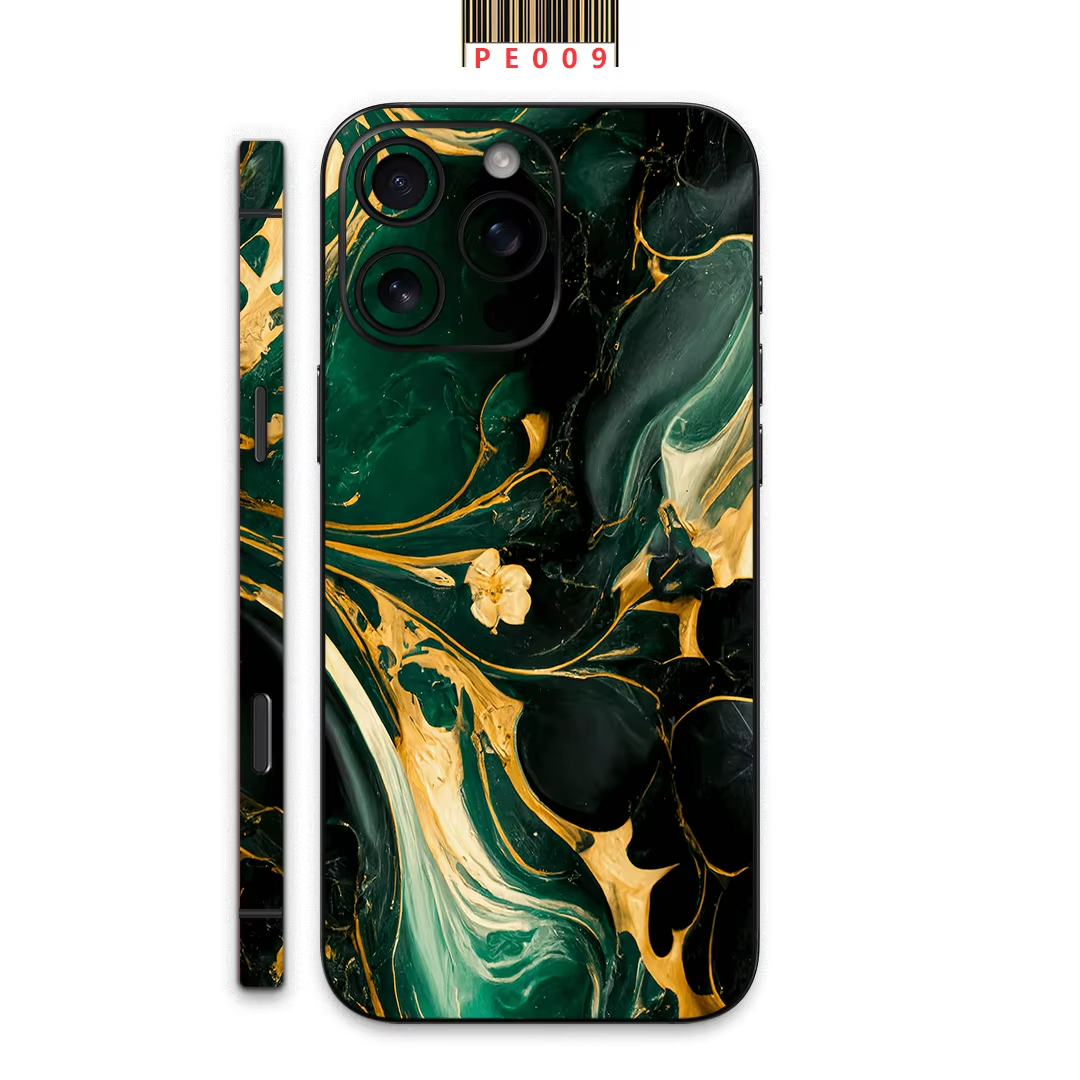 Premium iPhone Case — Matte Skin Wrap Back Film with Hydrogel Side-Frame Protection & Ultra-Thin Scratch-Resistant Decal Design