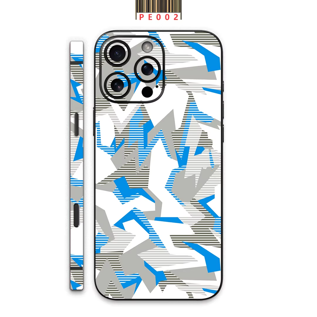 Premium iPhone Case — Matte Skin Wrap Back Film with Hydrogel Side-Frame Protection & Ultra-Thin Scratch-Resistant Decal Design