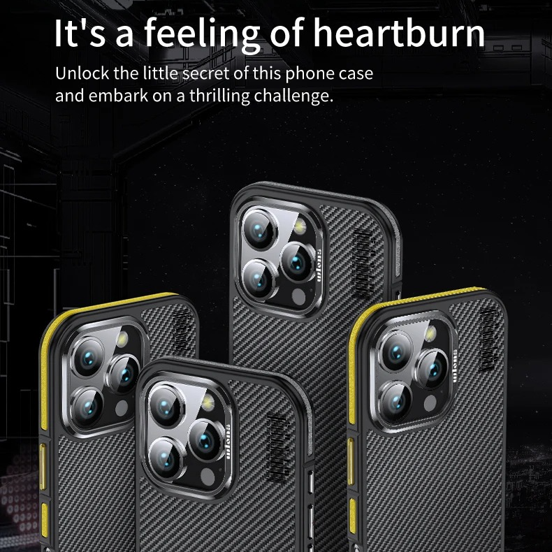 Premium iPhone Case — Real 600D Kevlar Aramid Fiber Half-Wrapped Cover with MagSafe Magnetic Wireless Charging, Shockproof Anti-Scratch Anti-Fingerprint Design