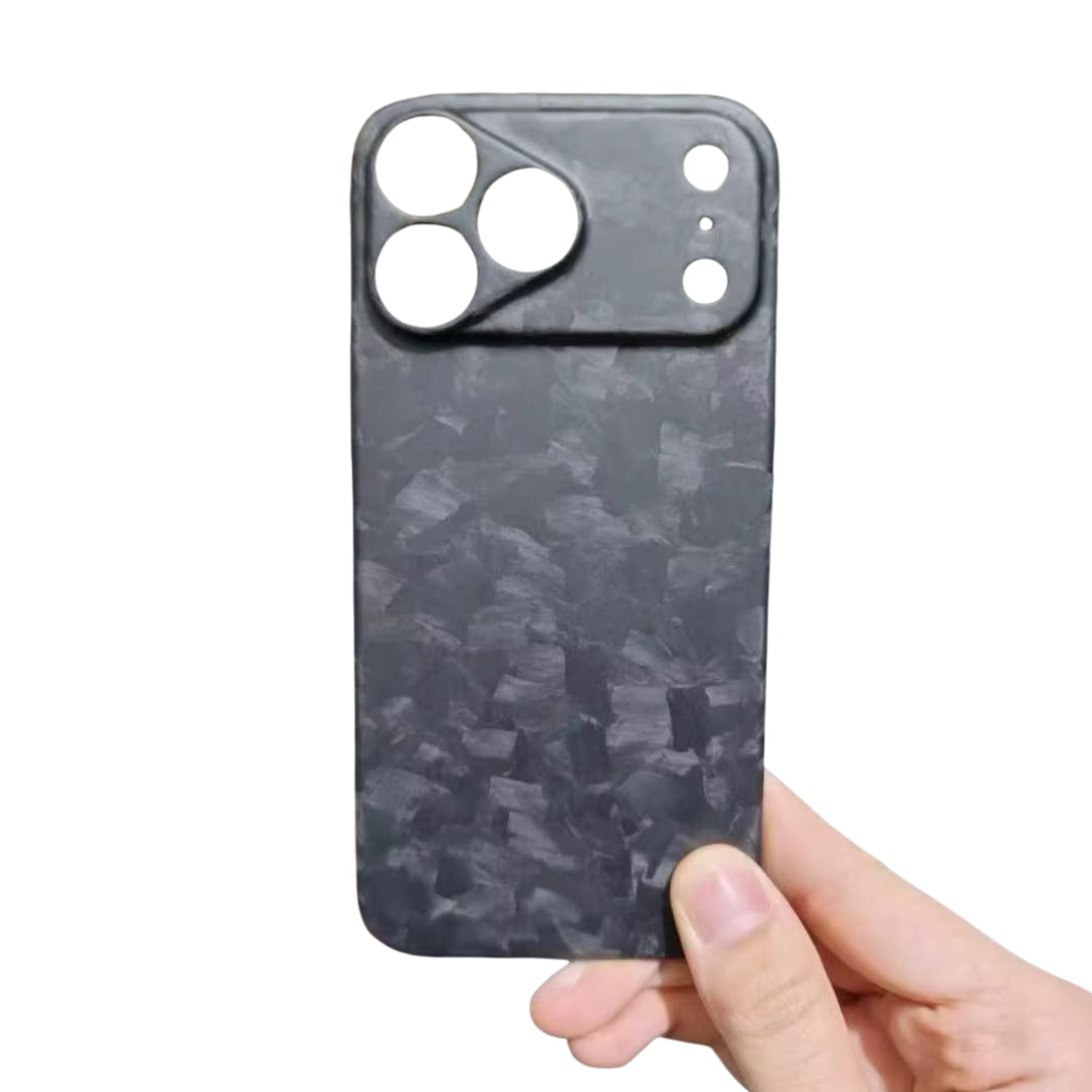 Premium iPhone Case — Real Forged Matte/Glossy Carbon Fiber Lightweight Cover with Anti-Fingerprint Tough Protection & Non-Slip Slim Design