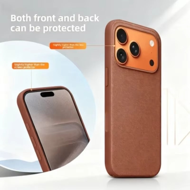 Premium iPhone Case — Woven MagSafe Strong Magnetic Cover with Wireless Charging, Anti-Fingerprint Non-Slip Waterproof Fabric Design
