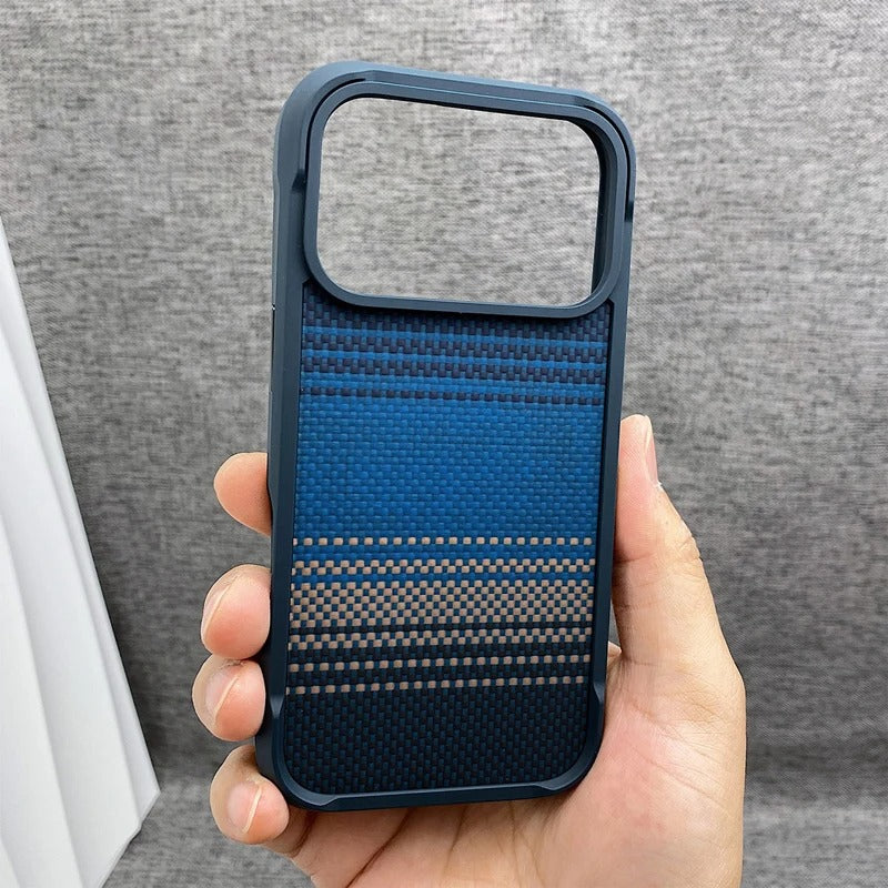 Premium iPhone Case — Magnetic Shockproof Clear PC Cover with Aluminum Alloy Rimless Frame, 360° Stand and Camera-Screen Protection