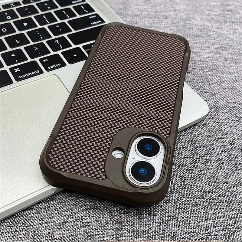 Premium iPhone Case — Magnetic Shockproof Clear PC Cover with Aluminum Alloy Rimless Frame, 360° Stand and Camera-Screen Protection