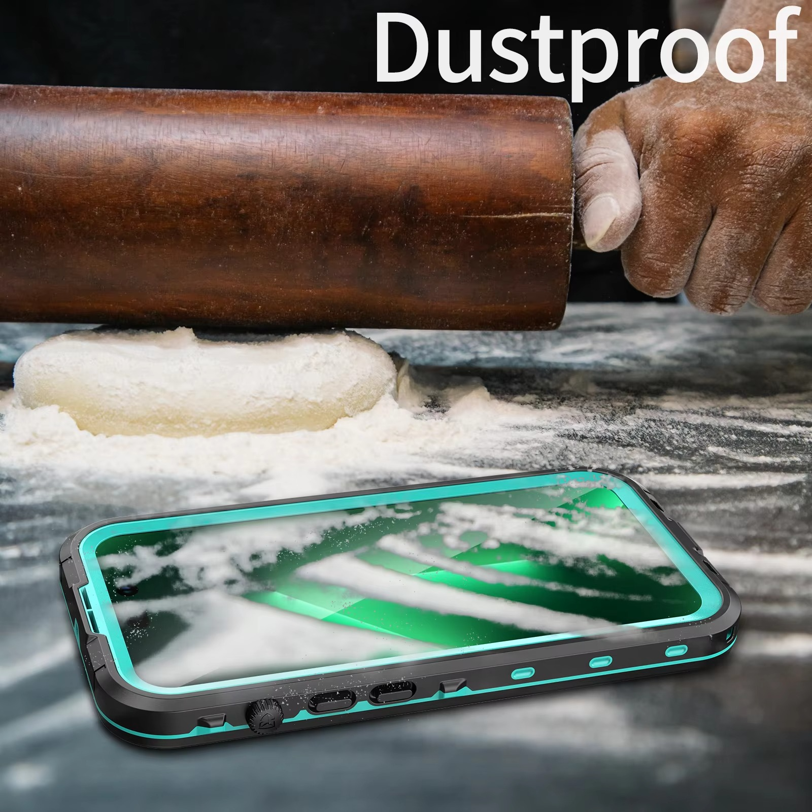 Rugged iPhone Case IP68 Waterproof MagSafe Cover — Full Body Protective Design for Diving and Swimming, Magnetic Shockproof Anti-Fingerprint Scratch-Resistant Finish