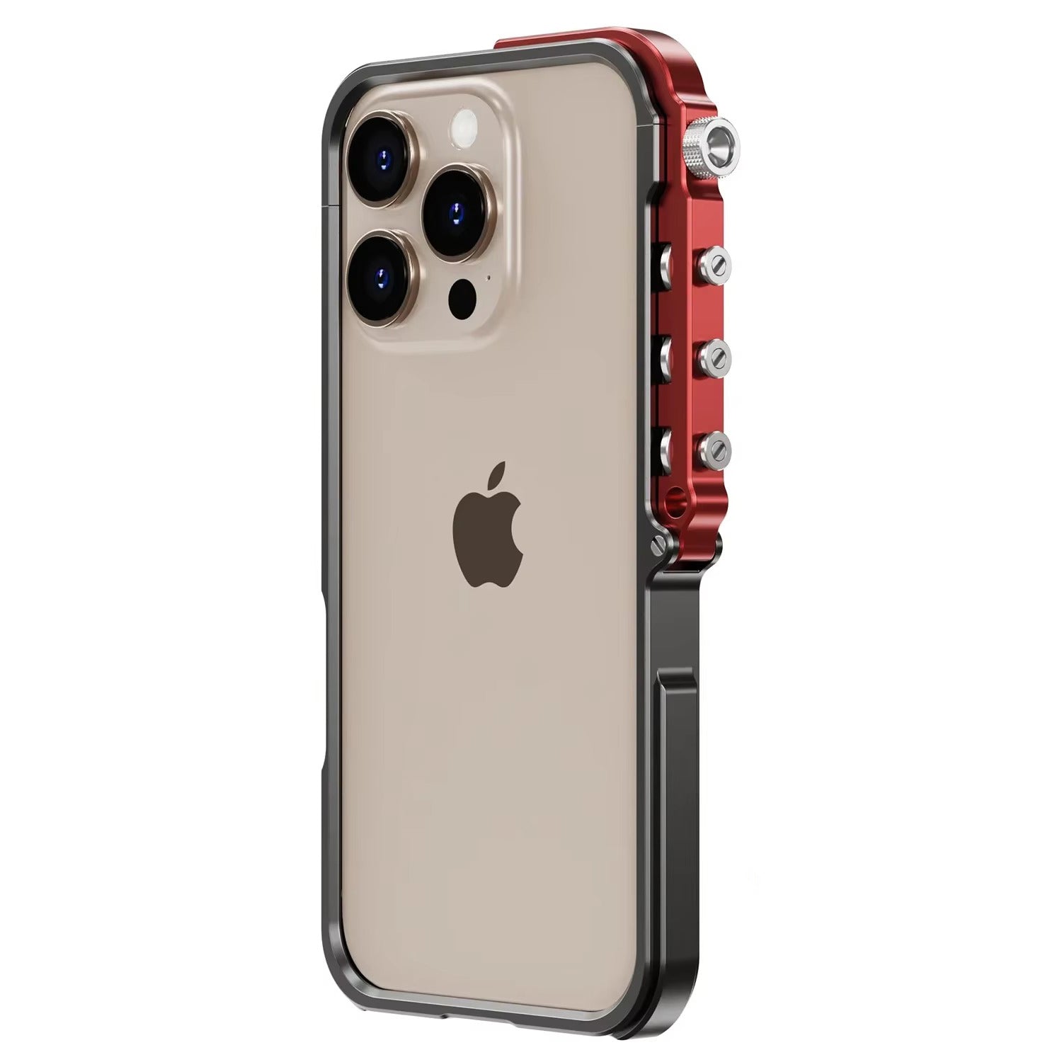 Rugged iPhone Case — Full-Metal Mechanical Mecha Cover with Military-Grade Shockproof Aluminum Design, Lightweight Drop-Proof Protection and Lanyard Support