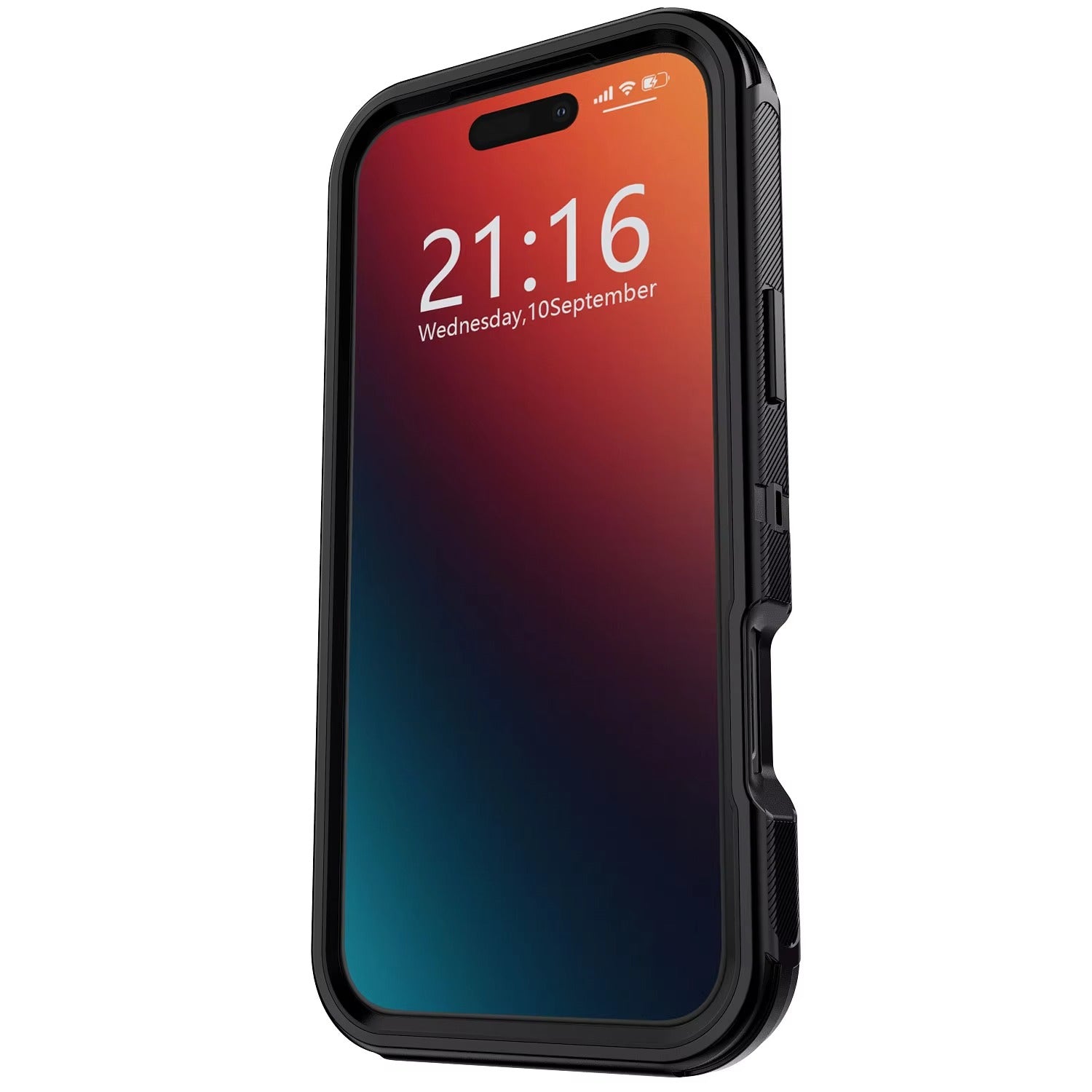Rugged iPhone Case — Heavy-Duty 3-Layer Hybrid Protective Cover with Shockproof Hard PC Design and Matte Anti-Fingerprint Finish
