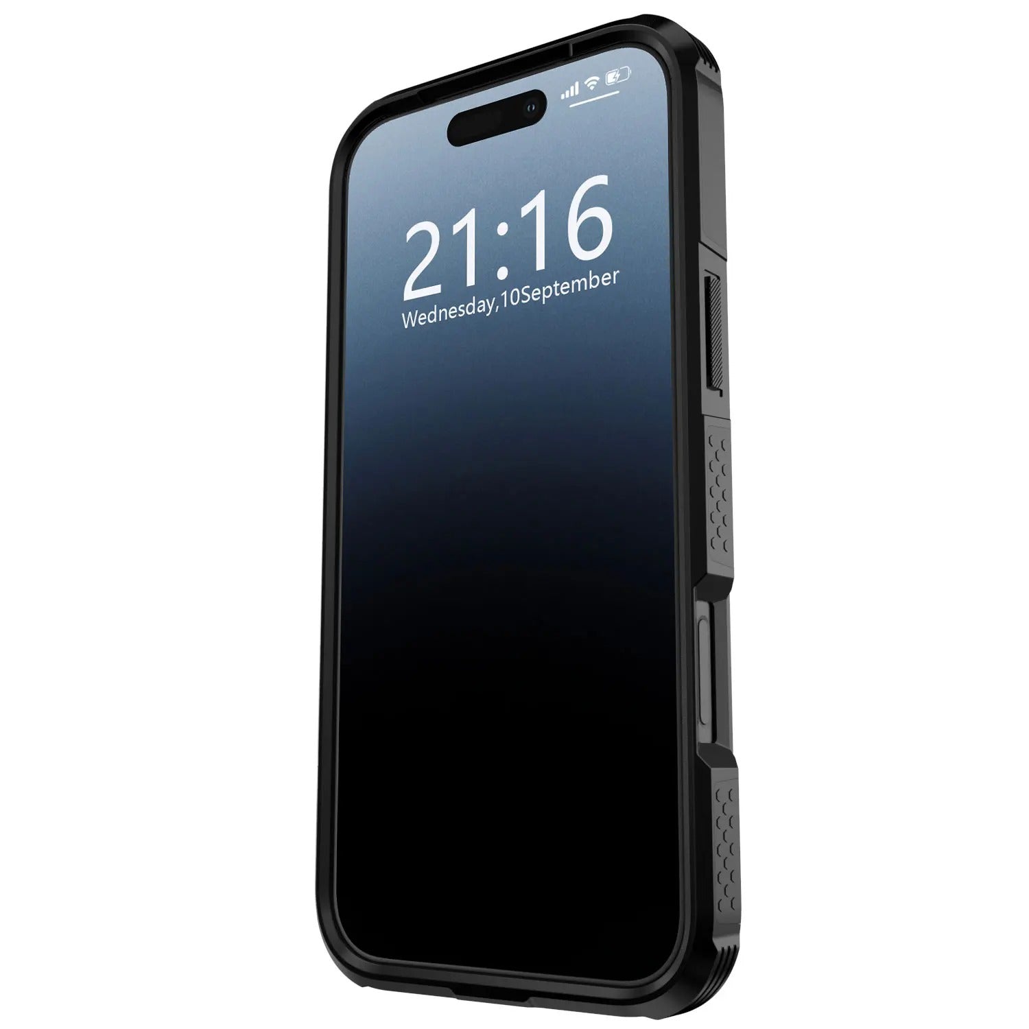 Rugged iPhone Case — Hybrid Shockproof Magnetic Cover with Kickstand, Adjustable Lanyard Strap and Dual-Layer Hard PC Protection