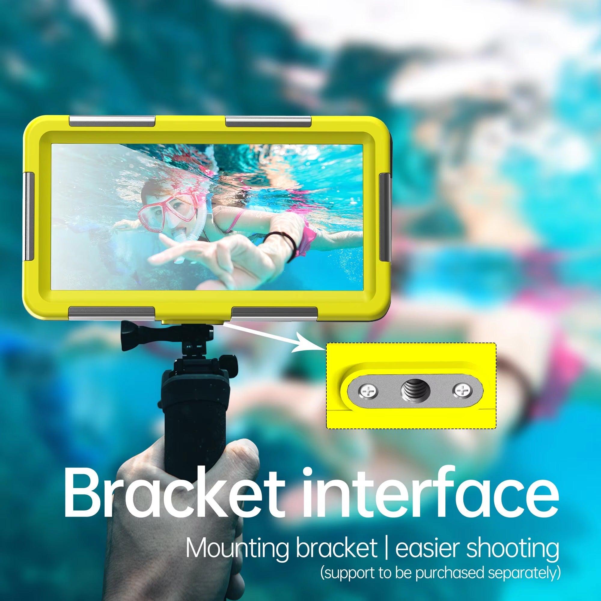 Rugged iPhone Case — IP68 Waterproof 15m/50ft Diving Pouch with Shockproof PC+TPU Seal, Anti-Scratch Protection and Lanyard for Underwater Photography