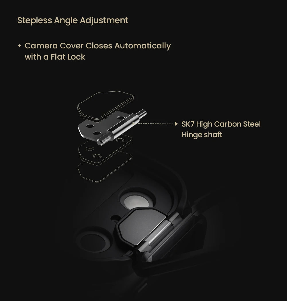 Rugged iPhone Case — MagSafe CamShield Cover with Foldable Lens Stand, Shockproof Textured PC Half-Wrapped Non-Slip Protective Design