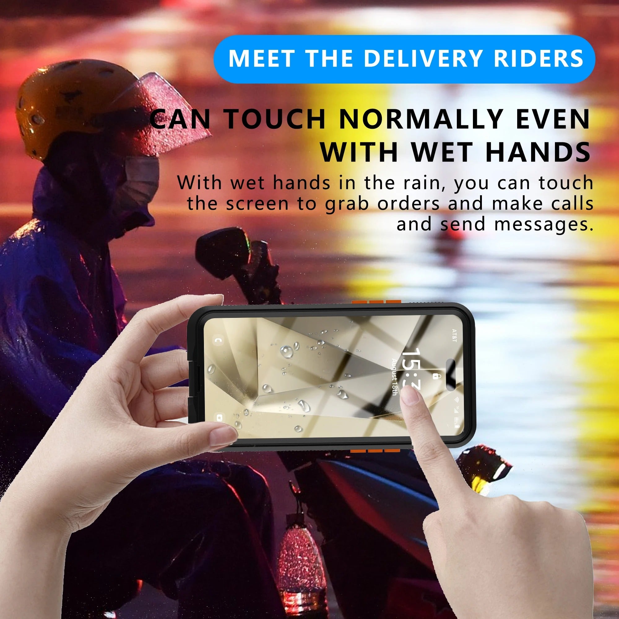 Rugged iPhone IP68 Waterproof Case — Underwater Photography Full Protection, Dropproof Dustproof Design for Outdoor Swimming and Diving