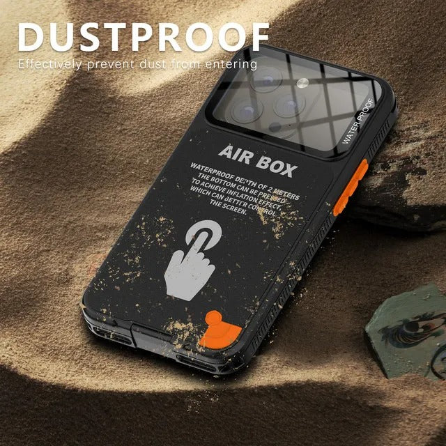 Rugged iPhone IP68 Waterproof Case — Underwater Photography Full Protection, Dropproof Dustproof Design for Outdoor Swimming and Diving