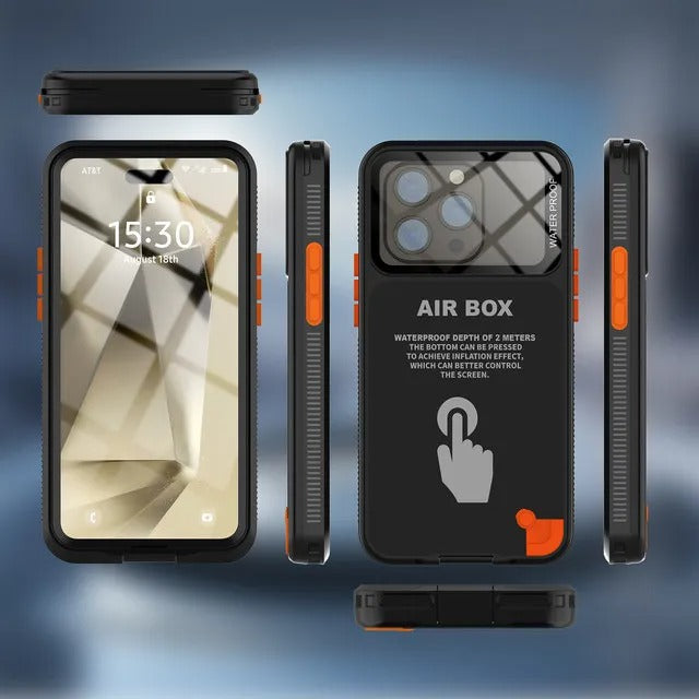 Rugged iPhone IP68 Waterproof Case — Underwater Photography Full Protection, Dropproof Dustproof Design for Outdoor Swimming and Diving