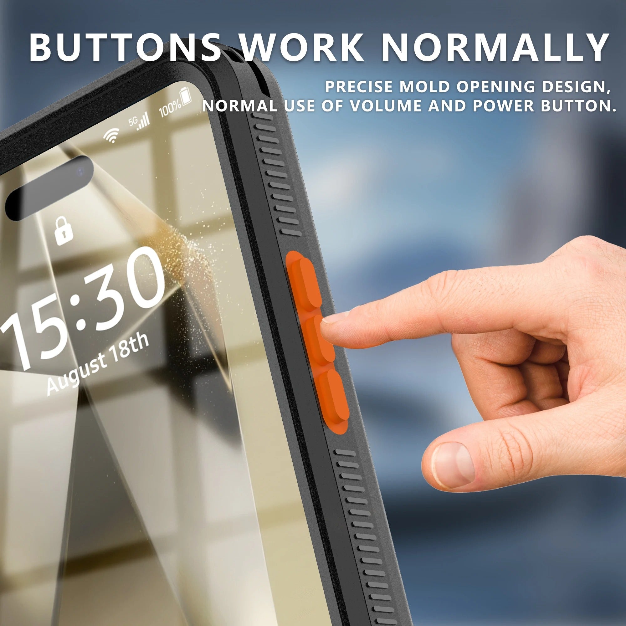 Rugged iPhone IP68 Waterproof Case — Underwater Photography Full Protection, Dropproof Dustproof Design for Outdoor Swimming and Diving