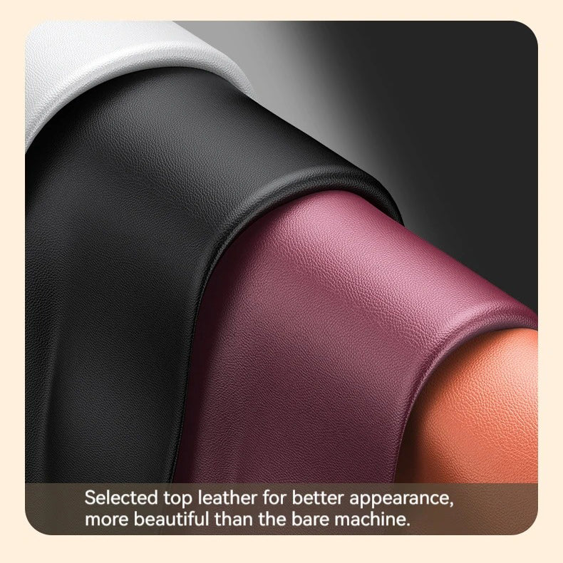 Luxury iPhone Case — PU Leather Cover with Rotating Metal Bracket Stand, Shockproof Back Protection and Premium Non-Slip Design