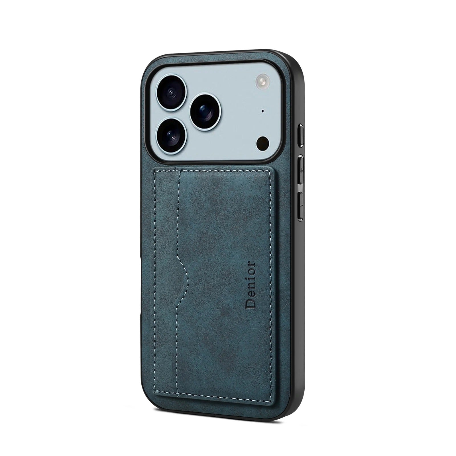 Luxury iPhone Case — Retro PU Leather Wallet Cover with Card Holder, Magnetic Stand, Shockproof Protection and Anti-Fingerprint Design