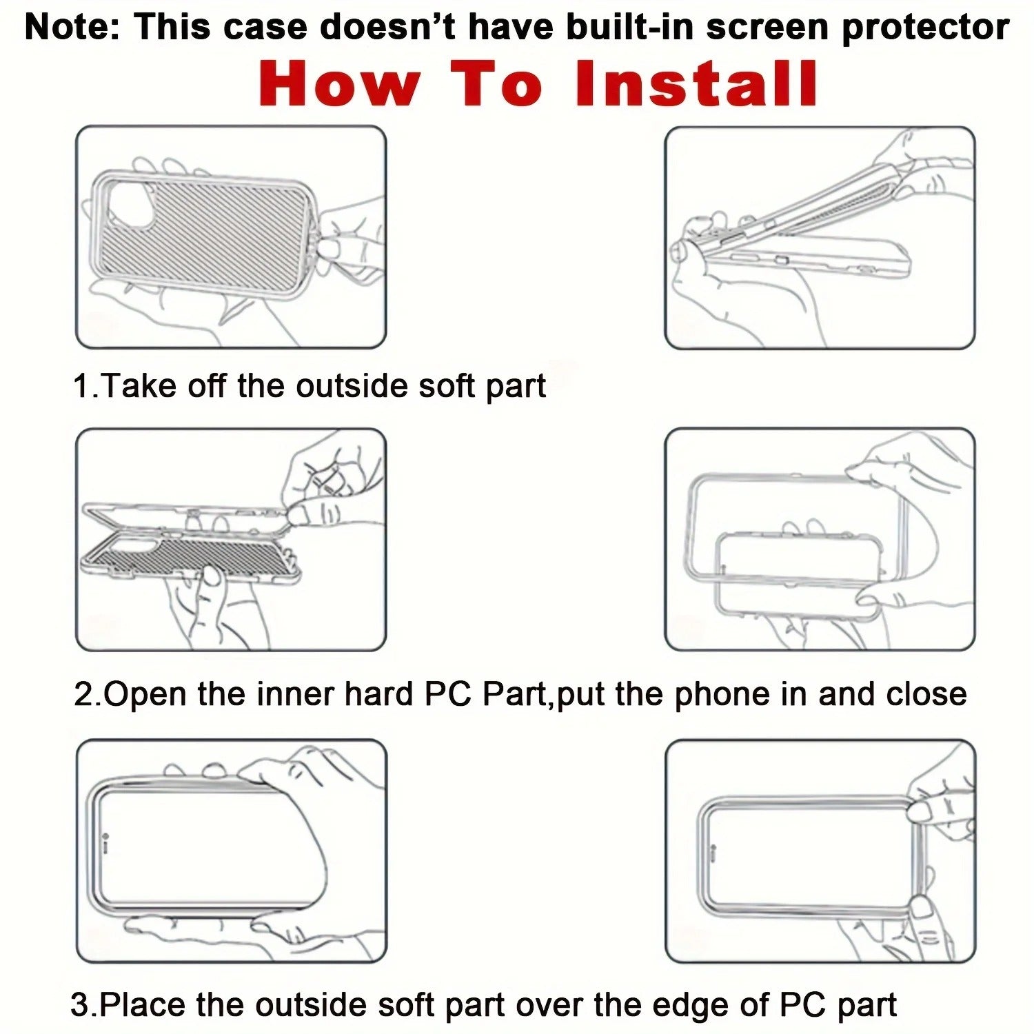 Rugged iPhone Case — Heavy-Duty 3-Layer Hybrid Protective Cover with Belt Clip Holster, Shockproof Hard PC Design and Matte Anti-Fingerprint Finish
