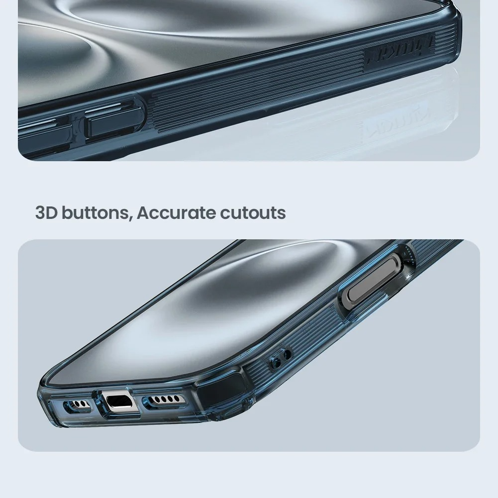 Ultra-Slim Magnetic iPhone Case — Transparent Hybrid TPU+PC Cover with Anti-Drop Airbag Protection, Shockproof Anti-Fingerprint Design