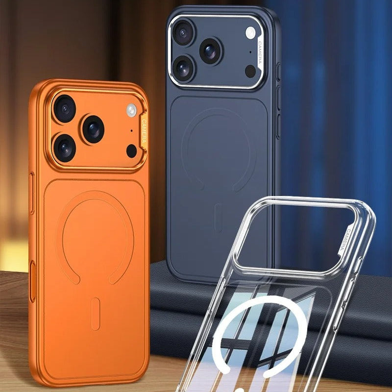 Ultra-Slim iPhone Case — AG Frosted Matte Magnetic Cover with MagSafe Support, Shockproof Anti-Fingerprint Lightweight Design & Soft Half-Wrapped Protection