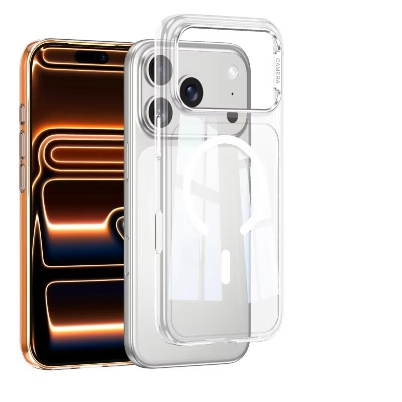 Ultra-Slim iPhone Case — AG Frosted Matte Magnetic Cover with MagSafe Support, Shockproof Anti-Fingerprint Lightweight Design & Soft Half-Wrapped Protection