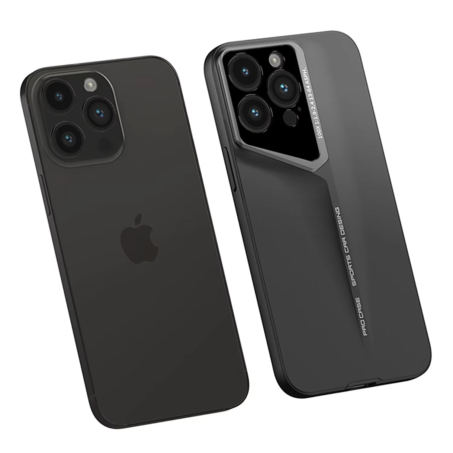 Ultra-Slim iPhone Case — Matte Blade-Texture Hard PC Cover with Frosted Lens Protection, Magnetic Lightweight Non-Slip Design & Drop-Proof Ultra-Thin Profile