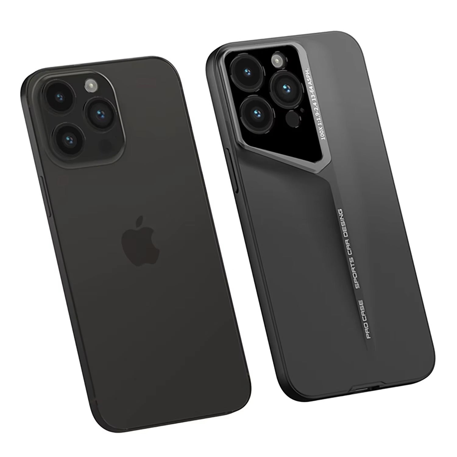 Ultra-Slim iPhone Case — Matte Hard PC Shockproof Cover with Frosted Lens Protection, Anti-Fingerprint Anti-Scratch Non-Slip Design