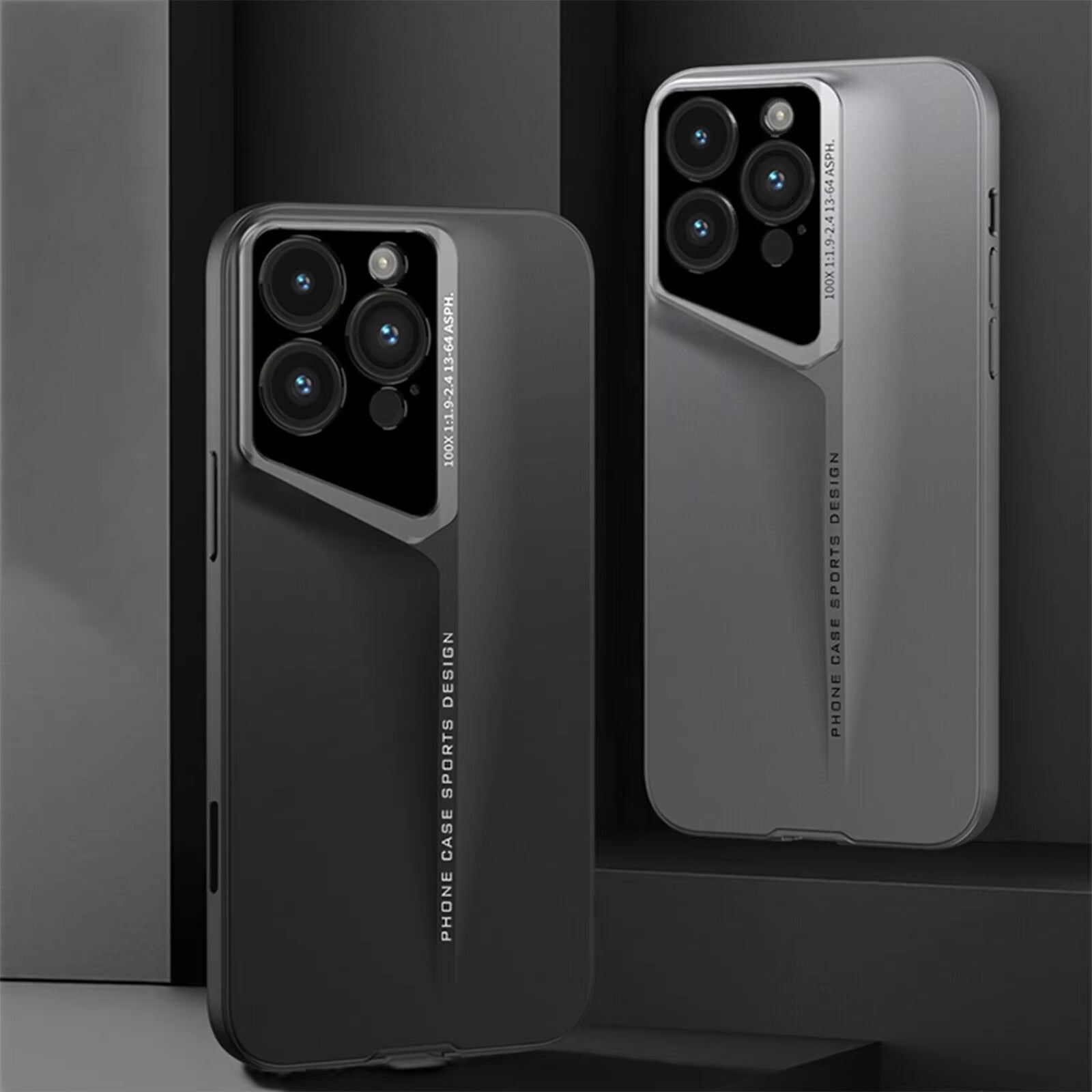 Ultra-Slim iPhone Case — Matte Hard PC Shockproof Cover with Frosted Lens Protection, Anti-Fingerprint Anti-Scratch Non-Slip Design