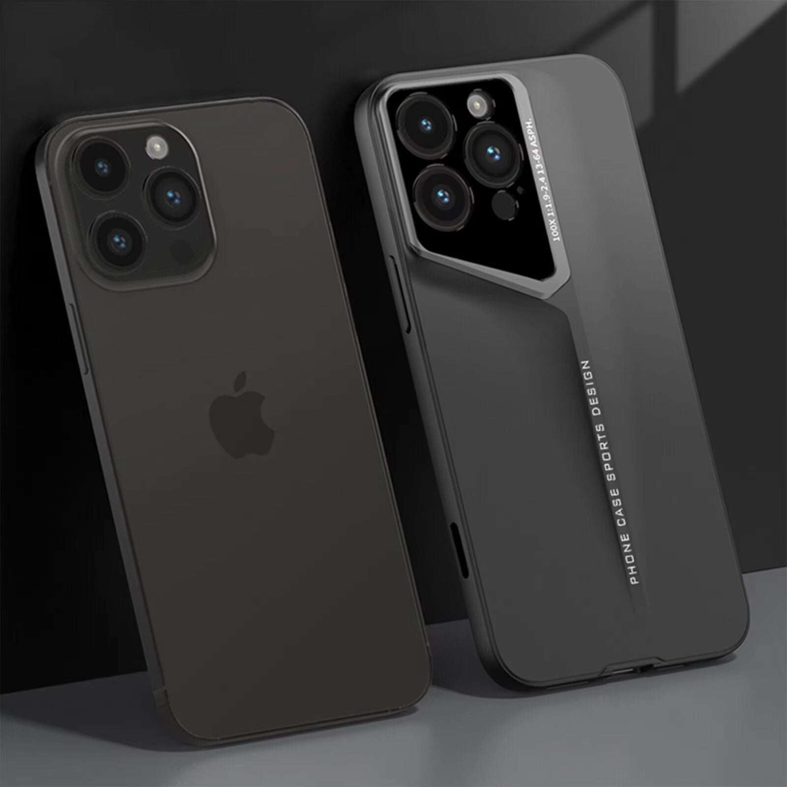 Ultra-Slim iPhone Case — Matte Hard PC Shockproof Cover with Frosted Lens Protection, Anti-Fingerprint Anti-Scratch Non-Slip Design