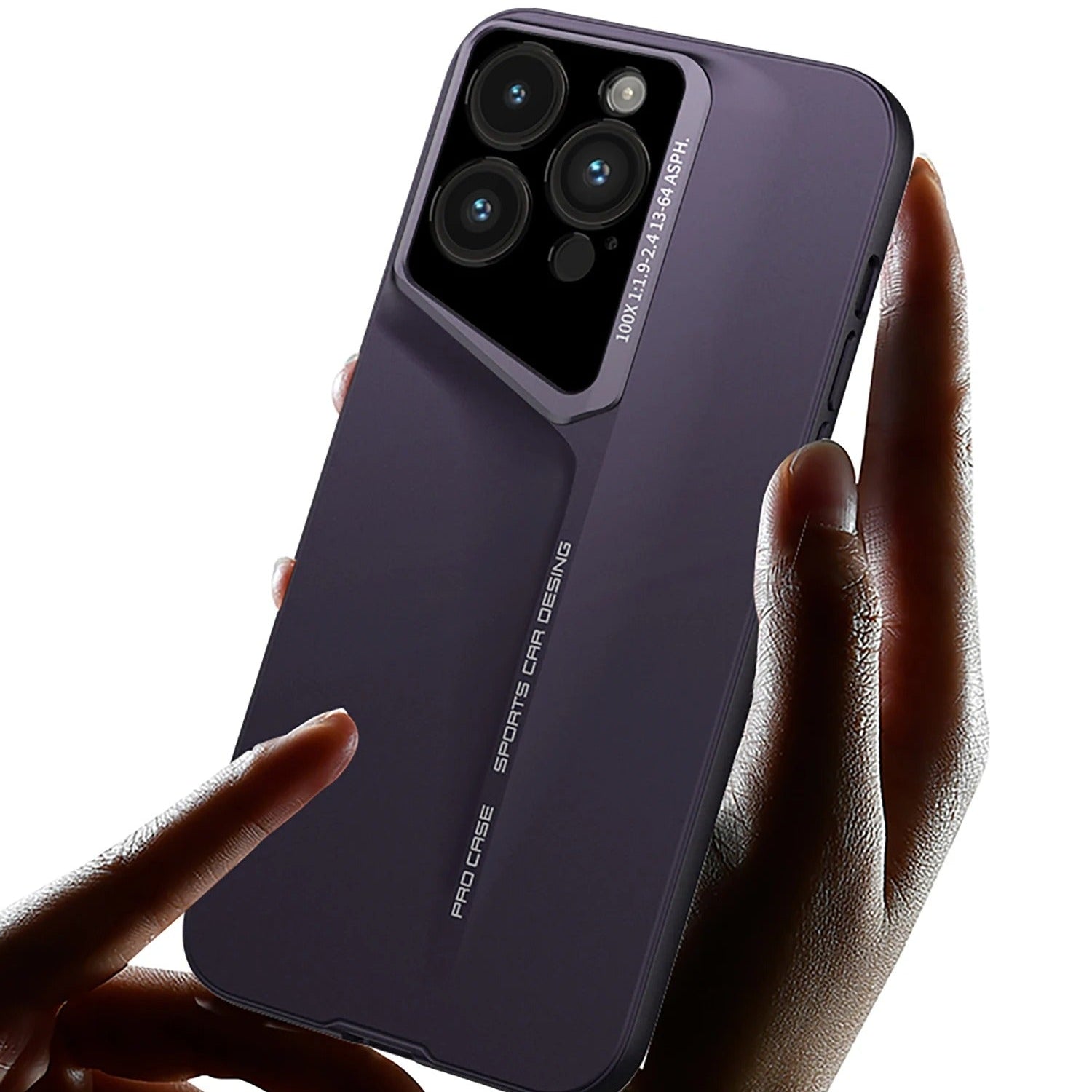 Ultra-Slim iPhone Case — Matte Hard PC Shockproof Cover with Frosted Lens Protection, Anti-Fingerprint Anti-Scratch Non-Slip Design