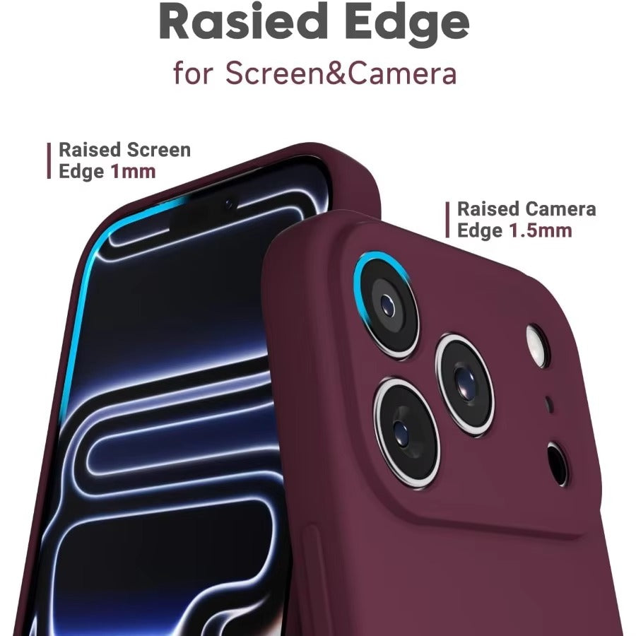 Ultra-Slim iPhone Case — Soft Silicone Gel Cover with Minimalist Matte TPU Design, Ultra-Thin Shockproof Protection, Plain Cute Girly Aesthetic