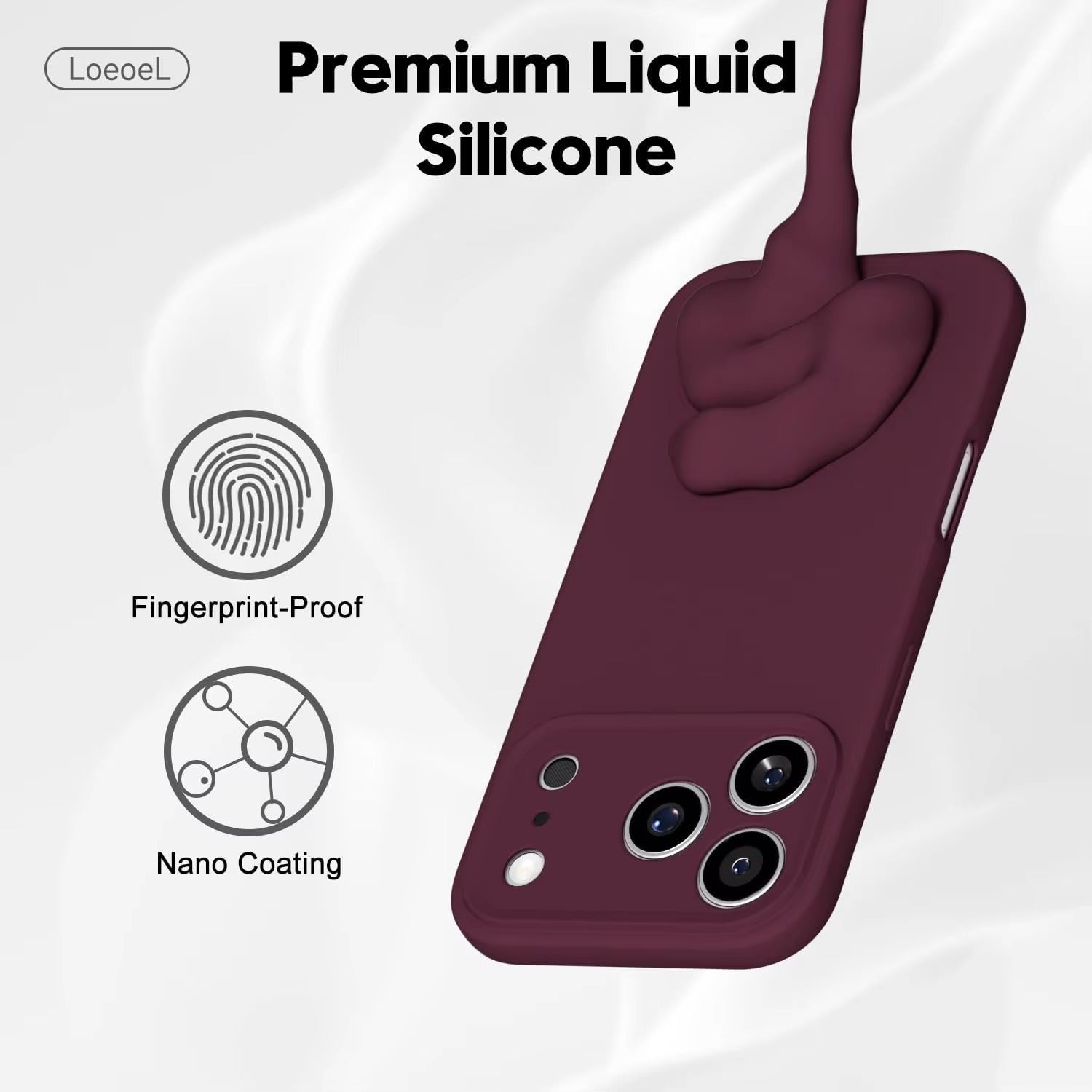 Ultra-Slim iPhone Case — Soft Silicone Gel Cover with Minimalist Matte TPU Design, Ultra-Thin Shockproof Protection, Plain Cute Girly Aesthetic