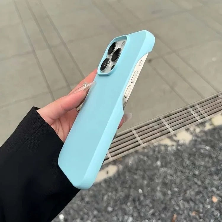 Ultra-Slim iPhone Case — Soft Silicone Pure-Color Matte Cover with Lightweight Shockproof TPU Design and Anti-Fingerprint Non-Slip Finish