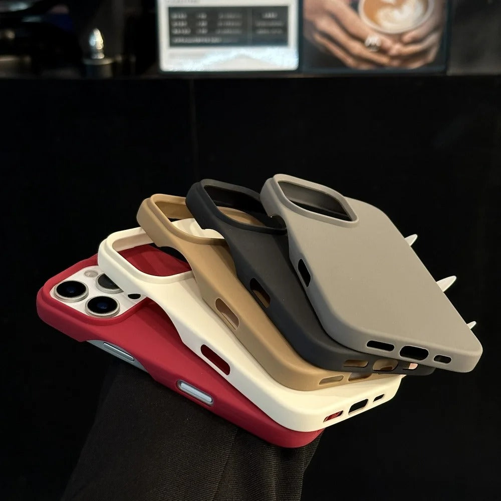 Ultra-Slim iPhone Case — Soft Silicone Pure-Color Matte Cover with Lightweight Shockproof TPU Design and Anti-Fingerprint Non-Slip Finish