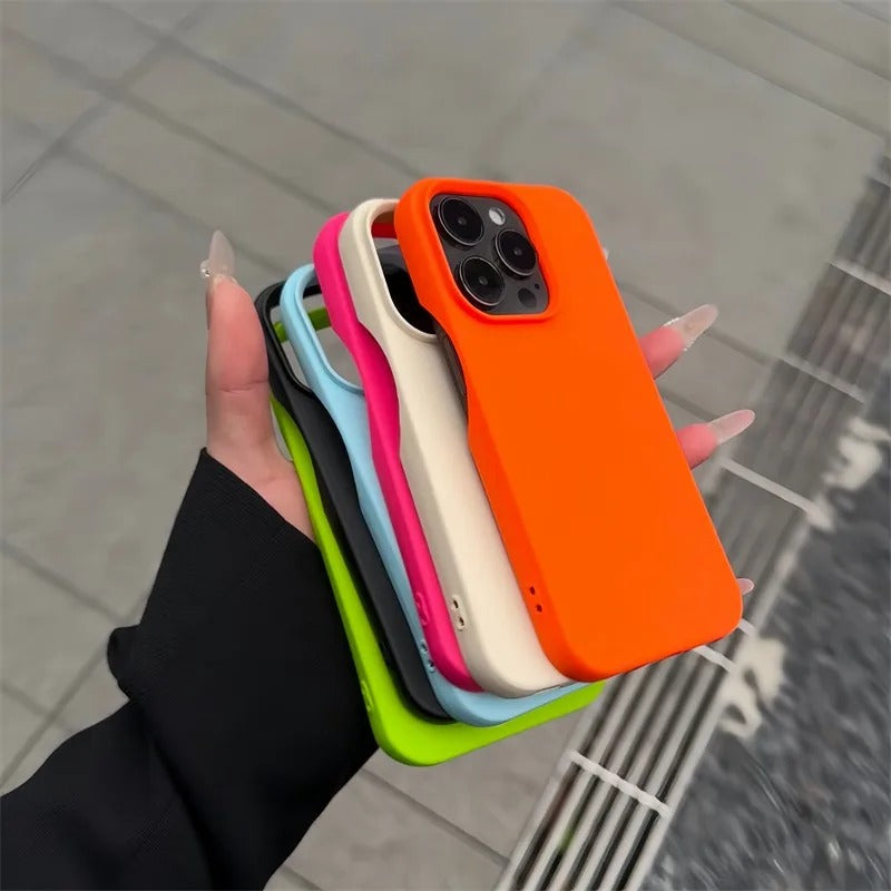 Ultra-Slim iPhone Case — Soft Silicone Pure-Color Matte Cover with Lightweight Shockproof TPU Design and Anti-Fingerprint Non-Slip Finish