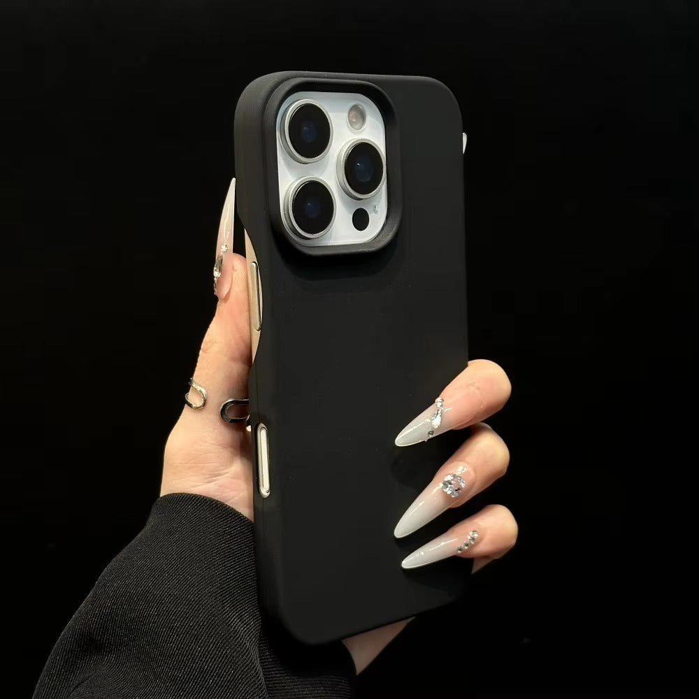 Ultra-Slim iPhone Case — Soft Silicone Pure-Color Matte Cover with Lightweight Shockproof TPU Design and Anti-Fingerprint Non-Slip Finish