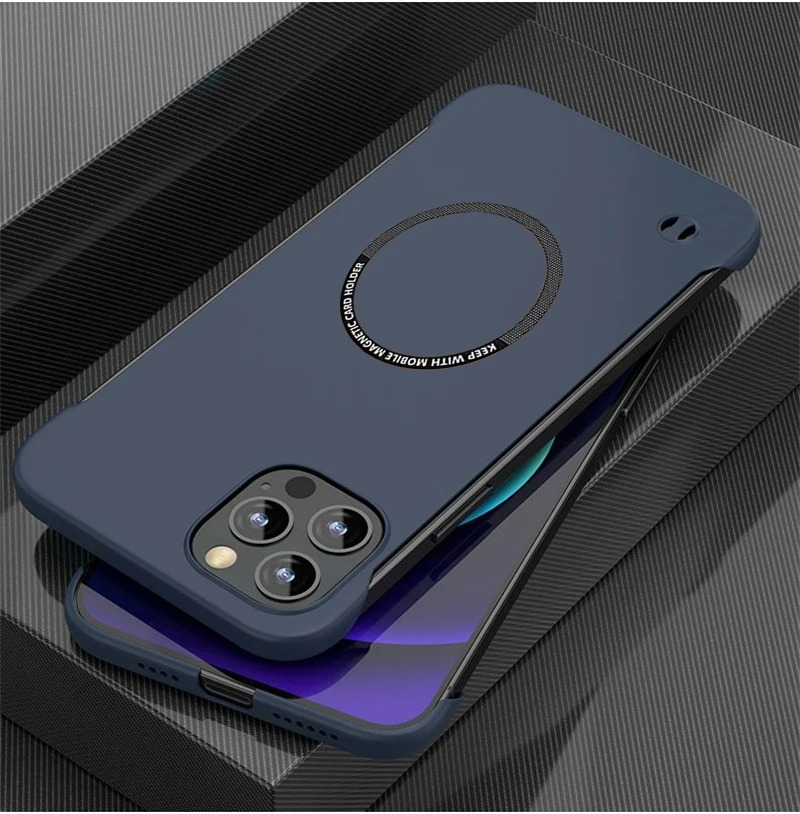Ultra-Thin iPhone Case — MagSafe Compatible Magnetic Wireless-Charging, Shockproof Hard PC Cover, Anti-Fingerprint, Non-Slip, Lightweight Design