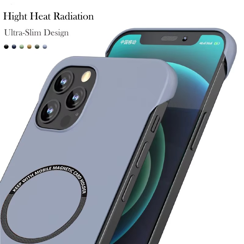 Ultra-Thin iPhone Case — MagSafe Compatible Magnetic Wireless-Charging, Shockproof Hard PC Cover, Anti-Fingerprint, Non-Slip, Lightweight Design