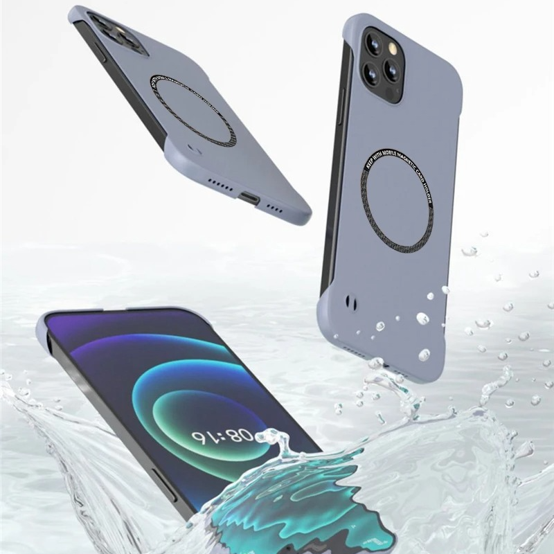 Ultra-Thin iPhone Case — MagSafe Compatible Magnetic Wireless-Charging, Shockproof Hard PC Cover, Anti-Fingerprint, Non-Slip, Lightweight Design