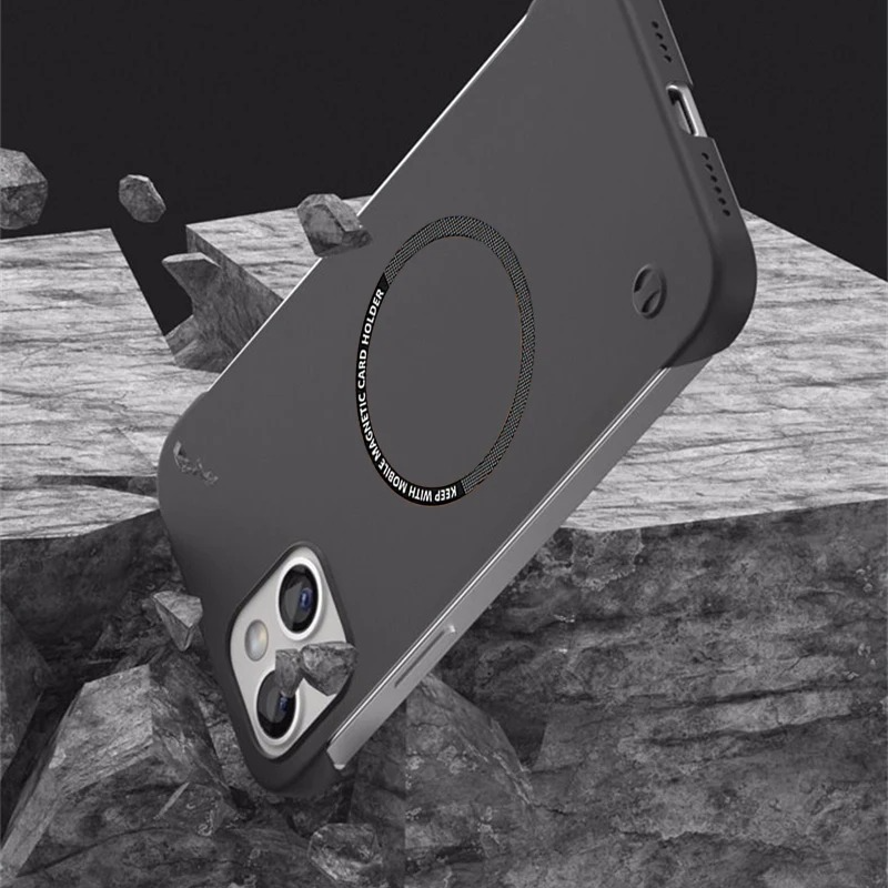 Ultra-Thin iPhone Case — MagSafe Compatible Magnetic Wireless-Charging, Shockproof Hard PC Cover, Anti-Fingerprint, Non-Slip, Lightweight Design