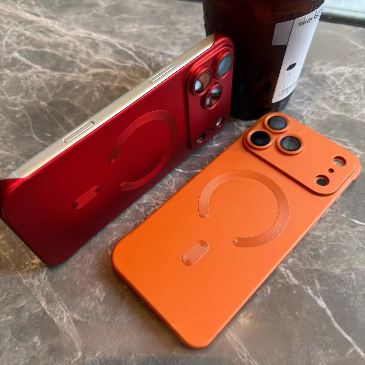 Ultra-Thin iPhone Case — PC Frameless Half-Wrapped Shockproof Cover, Anti-Fingerprint, Non-Slip, Lightweight Protective Design