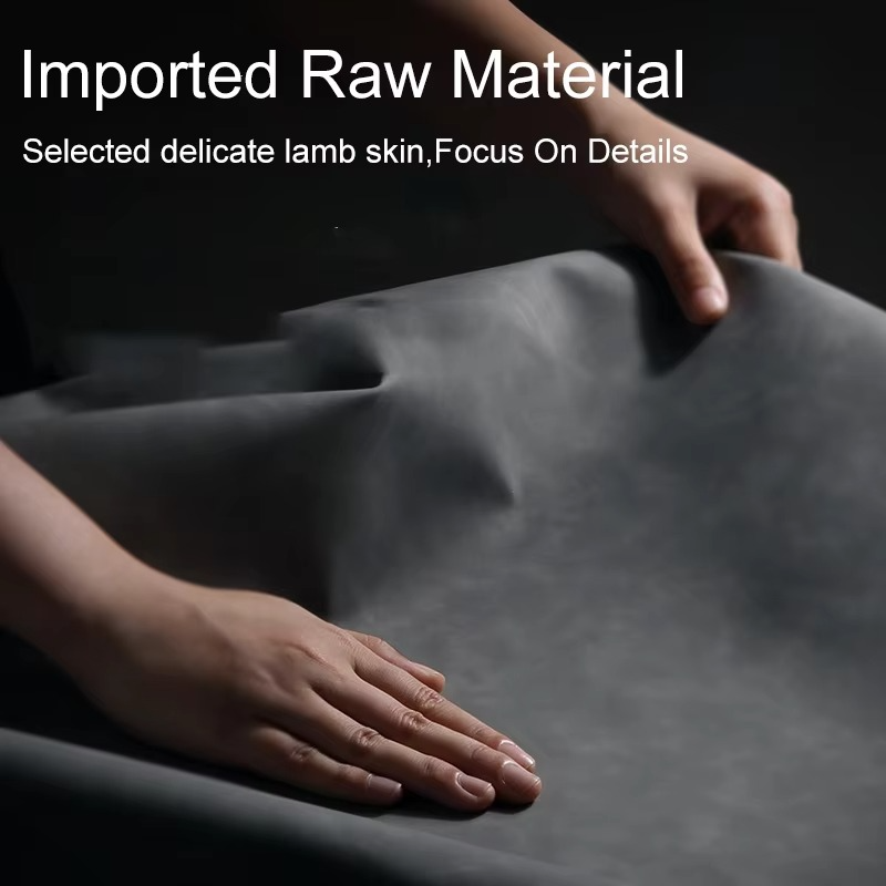 Luxury iPhone Leather Bumper Case with Lens Protection — Shockproof Full Coverage Design, Magnetic Wireless Charging Compatible, Anti-Fingerprint Scratch-Resistant Finish